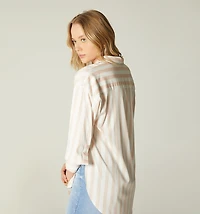 SHIRT DRESS WITH MAXI CUFF