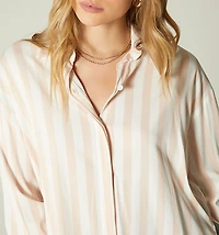 SHIRT DRESS WITH MAXI CUFF