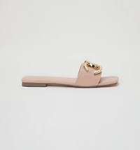 SANDAL WITH LARGE SOLE AND UPPER HARDWARE