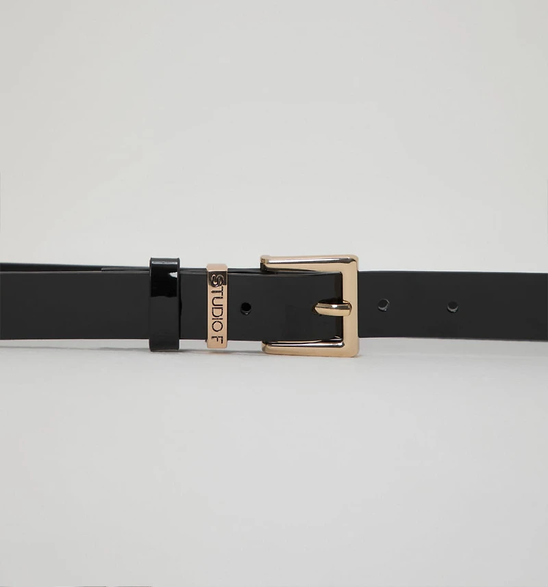 PATENT LEATHER BELT