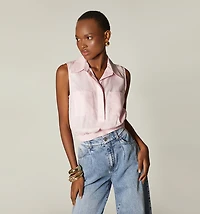 SLEEVELESS BLOUSE