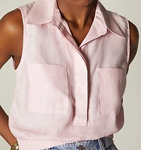 SLEEVELESS BLOUSE