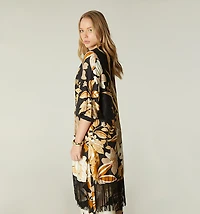 OVERCOAT WITH FRINGES