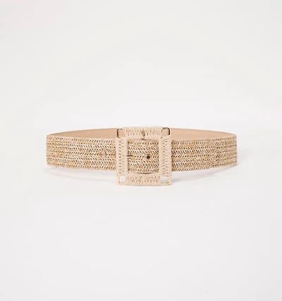 ORGANIC BELT WITH WOVEN BUCKLE
