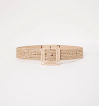ORGANIC BELT WITH WOVEN BUCKLE