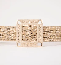 ORGANIC BELT WITH WOVEN BUCKLE