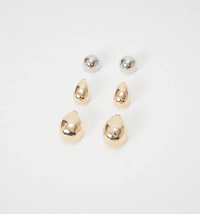 CHUNKY DROP EARRING SET X3