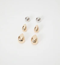 CHUNKY DROP EARRING SET X3