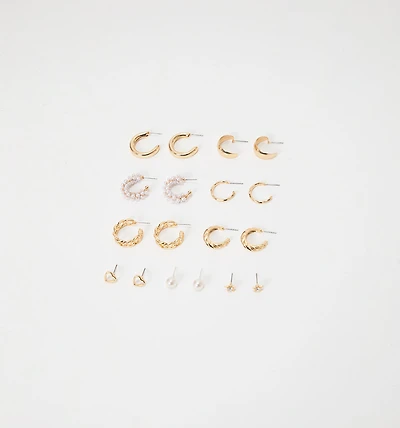 EARRING GOLD PLATED SET X9