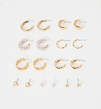 EARRING GOLD PLATED SET X9
