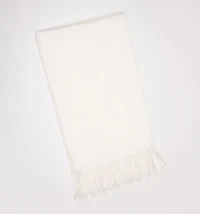 SOLID COLOR FRINGED SCARF