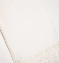 SOLID COLOR FRINGED SCARF