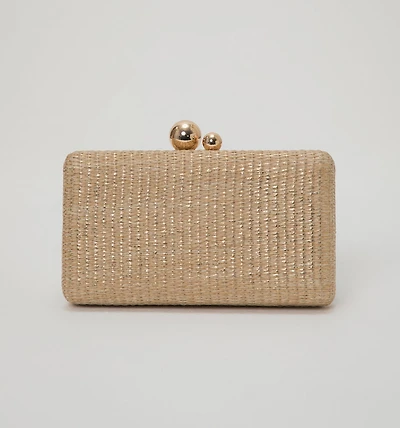 Organic Rectangular Clutch with Foil