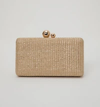 Organic Rectangular Clutch with Foil
