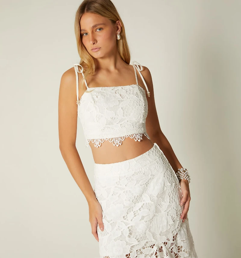 Crop Blouse with Tie
