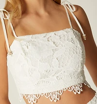Crop Blouse with Tie