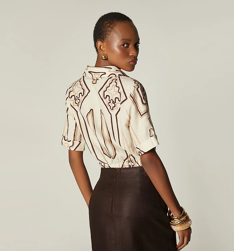 SHORT SLEEVE BLOUSE