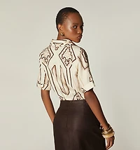 SHORT SLEEVE BLOUSE