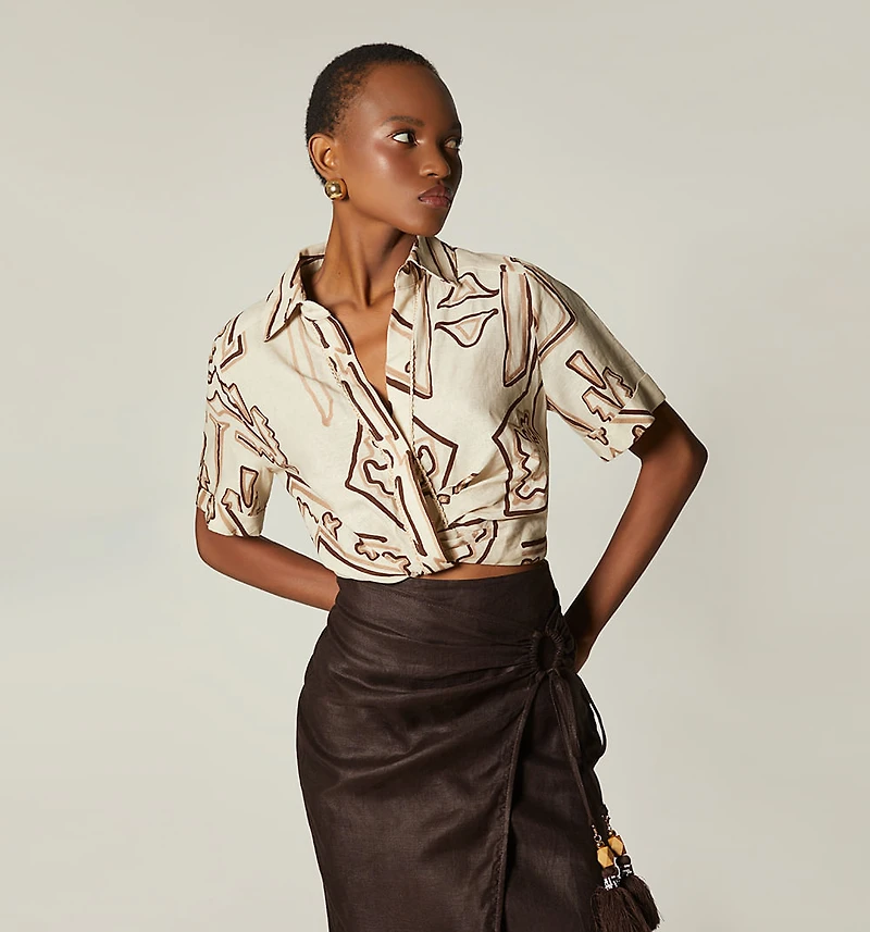 SHORT SLEEVE BLOUSE