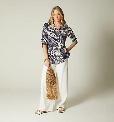 OVERSIZED LONG SLEEVE BLOUSE