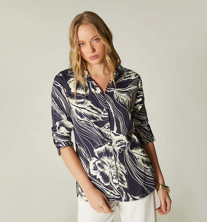 OVERSIZED LONG SLEEVE BLOUSE