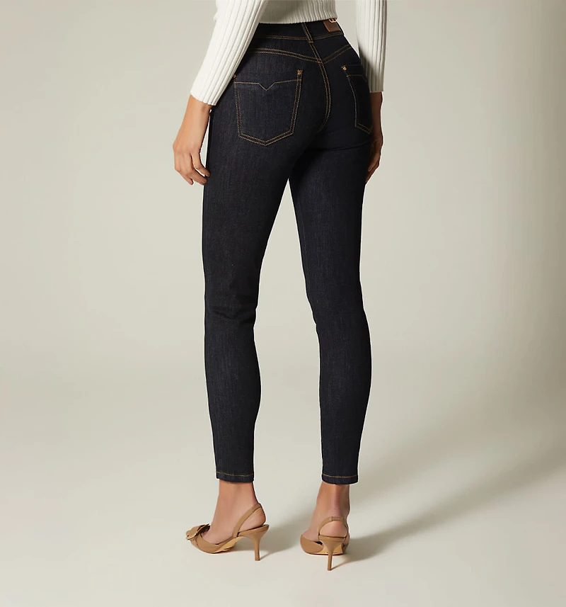 HIGH WAIST SKINNY JEAN FIVE POCKETS