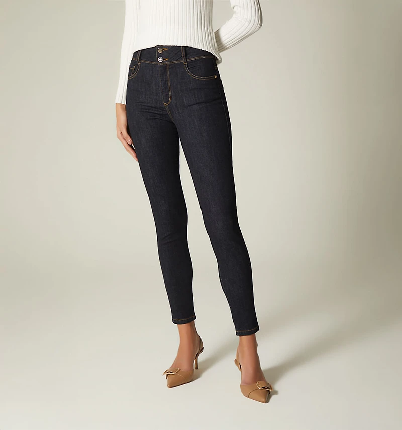 HIGH WAIST SKINNY JEAN FIVE POCKETS