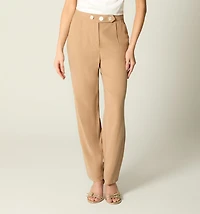 PANTS WITH FRONT CREASE AND WAISTBAND 3 BUTTONS