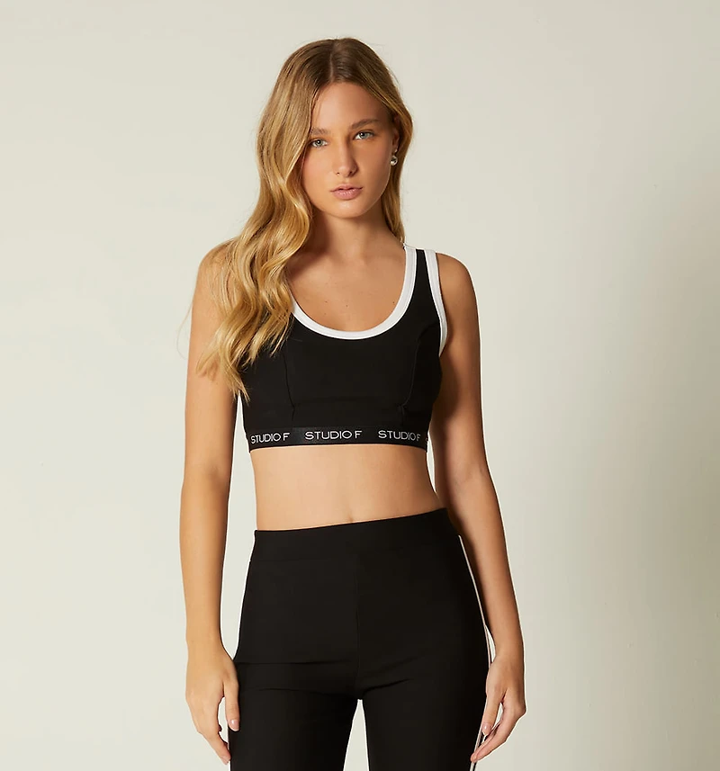SPORTS TOP WITH CONTRAST BIAS