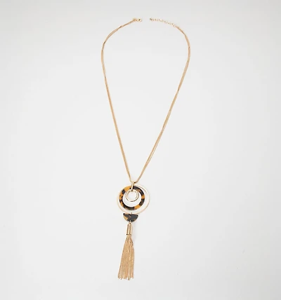 LONG NECKLACE RESIN PENDANT