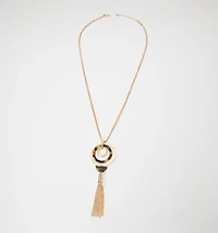 LONG NECKLACE RESIN PENDANT