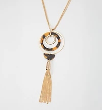 LONG NECKLACE RESIN PENDANT