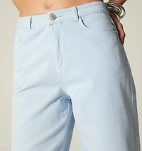 HIGH WAIST STRAIGHT LEG FIVE-POCKET JEAN