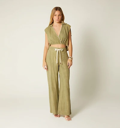 CROSSOVER BLOUSE
