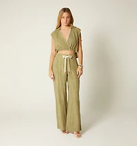 CROSSOVER BLOUSE