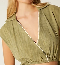 CROSSOVER BLOUSE