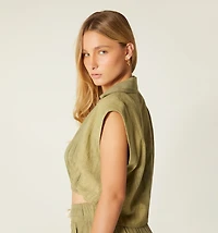 CROSSOVER BLOUSE