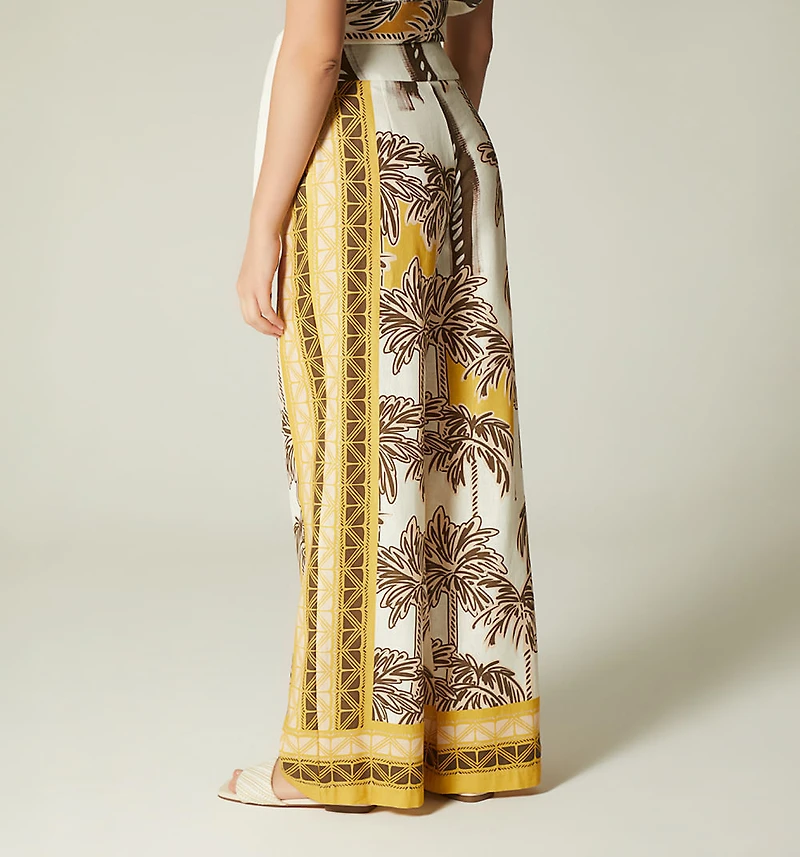 HIGH-WAISTED PALAZZO PANTS WITH DRAWSTRING