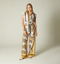 HIGH-WAISTED PALAZZO PANTS WITH DRAWSTRING