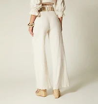 Wide Leg Pants with Belt