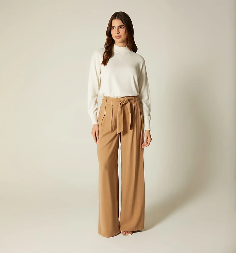 HIGH WAIST WIDE LEG PANTS