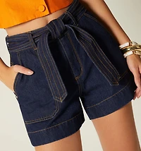 HIGH WAIST SHORTS WITH BELT
