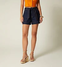 HIGH WAIST SHORTS WITH BELT
