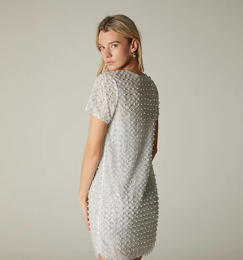 PEARL MESH DRESS