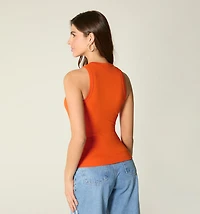 BASIC SLEEVELESS BLOUSE