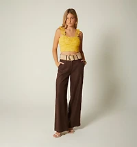 STRAP BLOUSE WITH SUPPLY