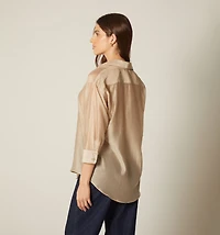 THREE-QUARTER SLEEVE BLOUSE