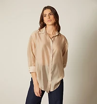 THREE-QUARTER SLEEVE BLOUSE