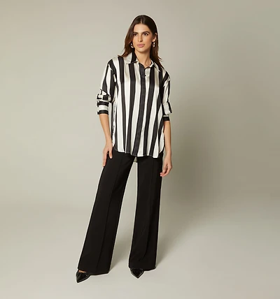 SHIRT DRESS WITH MAXI CUFF