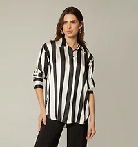 SHIRT DRESS WITH MAXI CUFF